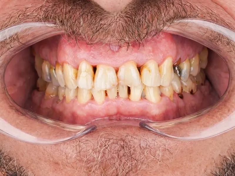 Implant & Zirconia Crown — before treatment